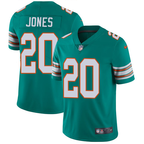 Nike Miami Dolphins #20 Reshad Jones Aqua Green Alternate Men Stitched NFL Vapor Untouchable Limited Jersey->miami dolphins->NFL Jersey